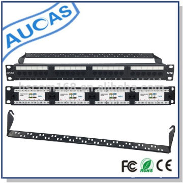 Патч-панель UTP 24 порта CAT6 неэкранированная 8p8c сеть rj45 CE / ROHS / FCC